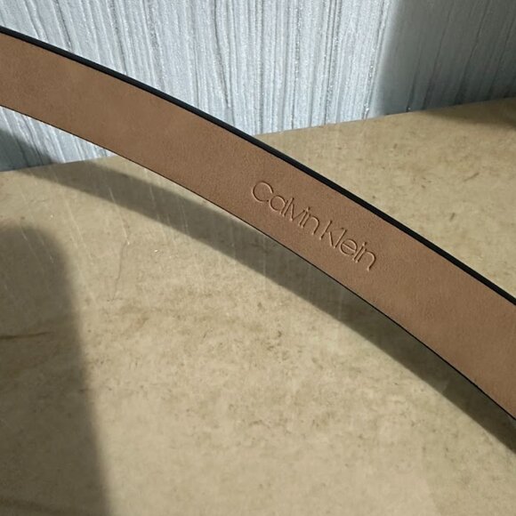 Women's Calvin Klein Wide Flap Embossed Monogram Belt Bag Small - Picture 6 of 8